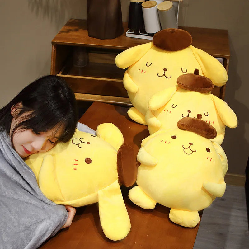 40cm Sanrio Pom Pom Purin Stuffed Plush Toys Lovely Pillow Gift Kids Super Soft Pom Pom Purin Plushie Doll Room Decoration