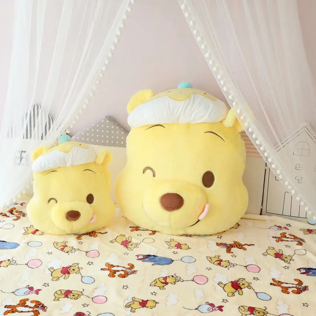 Disney Pooh Bear Plush Toy Lovely Stuffed Anime Yellow Bear Edward Pooh Plushies Cuddly Cartoon Pillow Back Cushion Sofa Bed