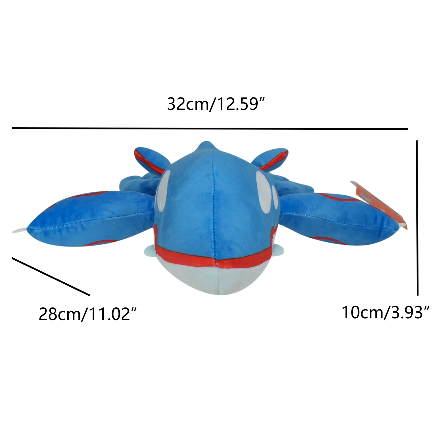 Peluche Mega Rayquaza Plush Toy Groudon Kyogre Mudkip Torchic Treecko Anime Cartoon Stuffed Doll Children Kids Gifts