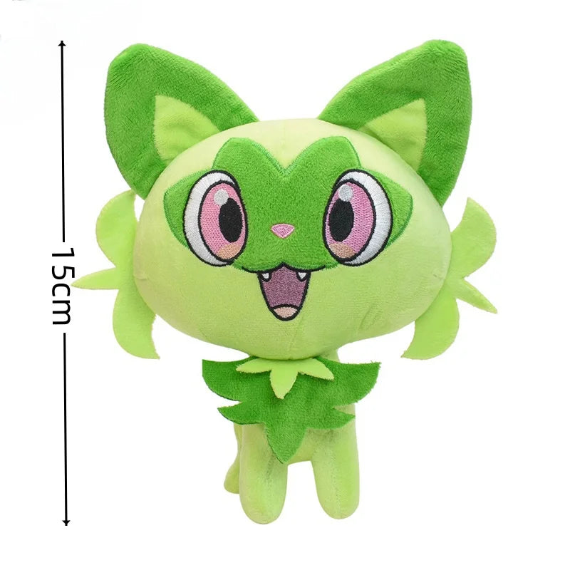 Pokemon Scarlet& Violet Sprigatito Plush Mega Evolution Floragato Meowscarada Stuffed Doll Kawaii Fuecoco Peluche Kids Gifts