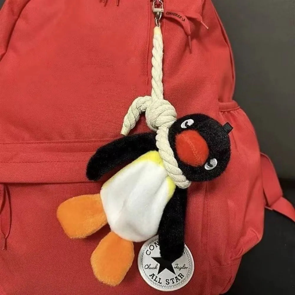 16cm Lovely Penguin Plush Keychain Cute Penguin Doll Backpack Pendant Creative Animal Doll Keychain Girls Women Bag Accessories