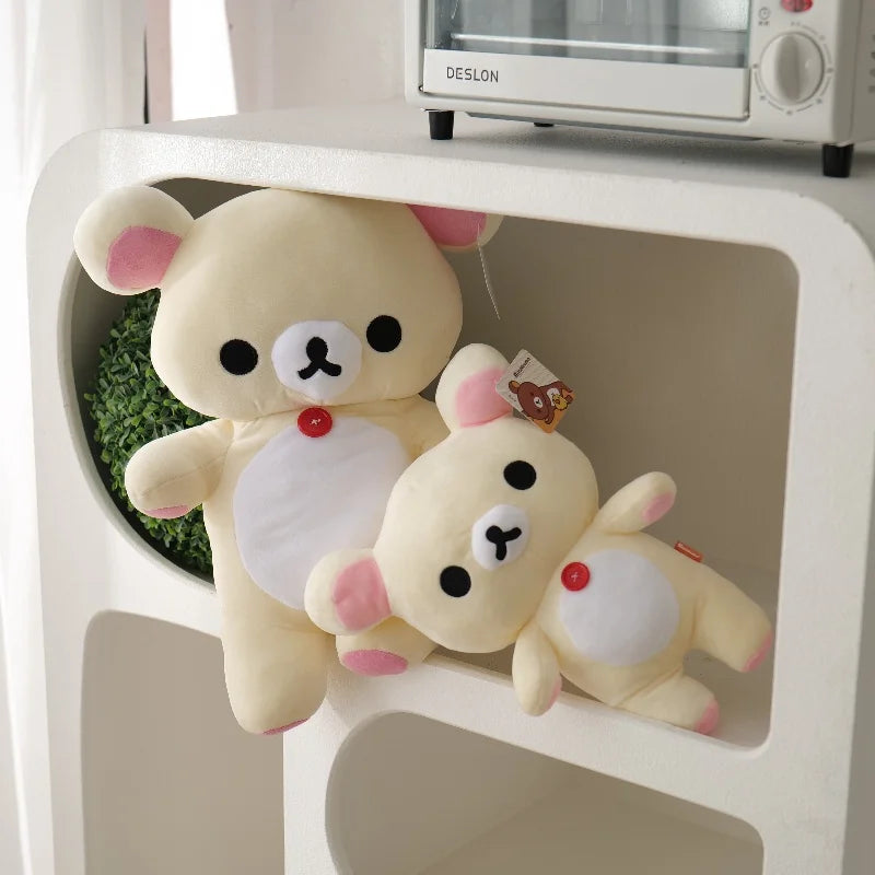 Anime Rilakkuma Cartoon Plush Doll Soft Kuma Easy bear Toys Kawaii Room Decor Teddy Bear Plushies Cute Couple Bear Xmas Gifts