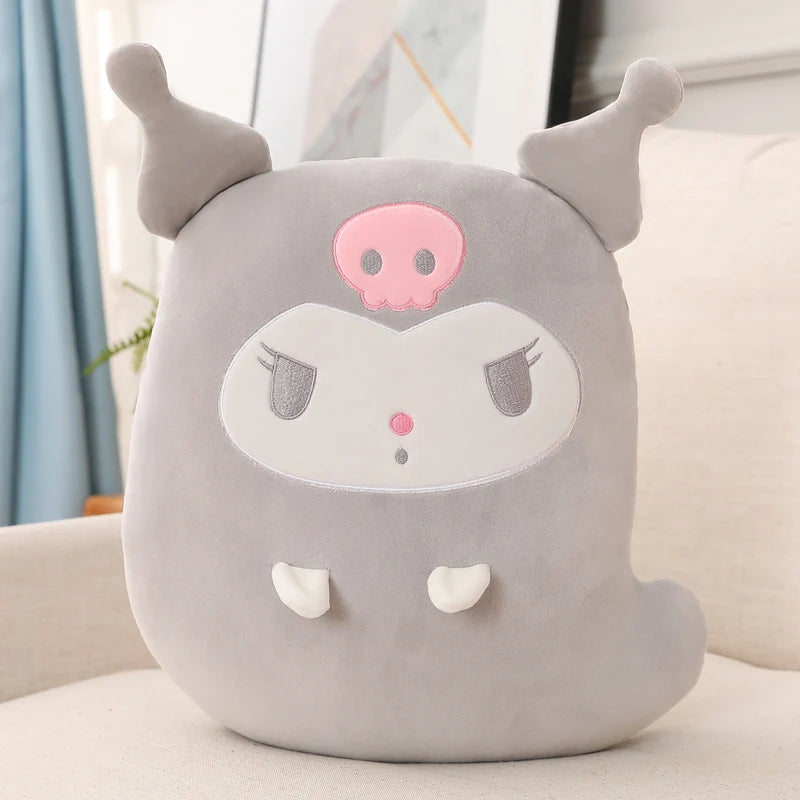 42cm Soft Anime Hug Pillow Kuromi Melody Cinnamoroll Plush Toy Back Cushion Throw Pillow Cute Plushies Home Decor