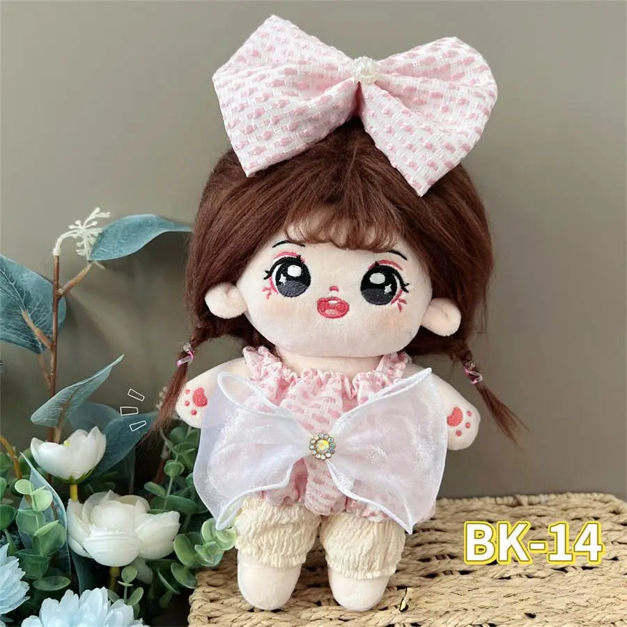 For Nommi/20CM Cotton Doll Rompers Cartoon Plush Doll Replacement Outfit Lolita Dress Playing House Accessories DIY Mini Clothes