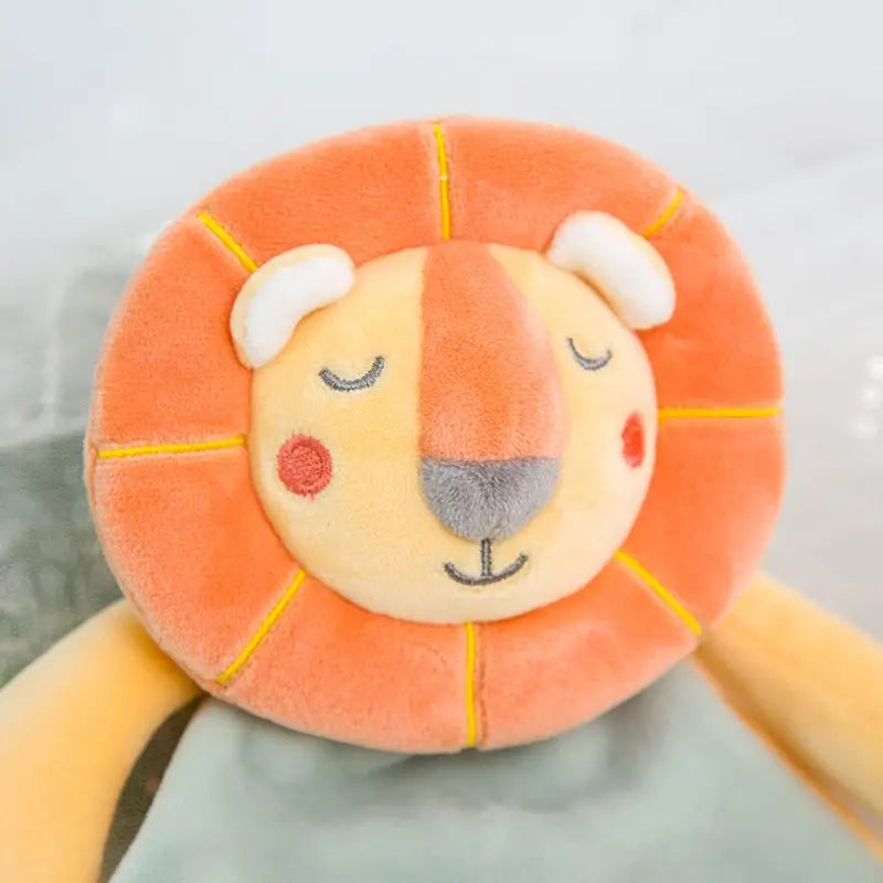 Baby Sleeping Dolls Plush Stuffed Toys Cartoon Lion Bunny Soothe Appease Towel Appease Doll For Newborn Soft Comforting Bib Gift