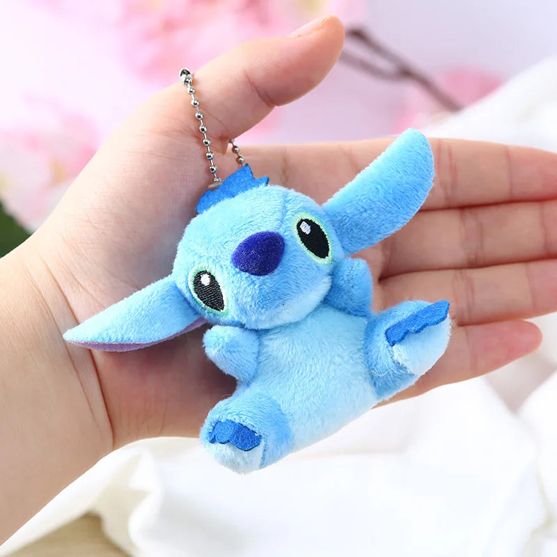 Disney Stitch Stuffed Plush Dolls Toy Lilo and Stitch Cartoon Bouquet Accessories Backpack Keychains Pendant Kids Birthday Gift