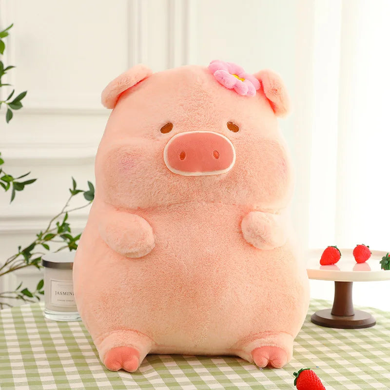 Cartoon Funny Pig Doll Anime Plush lulu Pig Toy Doll Super Soft Cute Pig Ornaments Sleep Girls Birthday Gift Decoration Toys