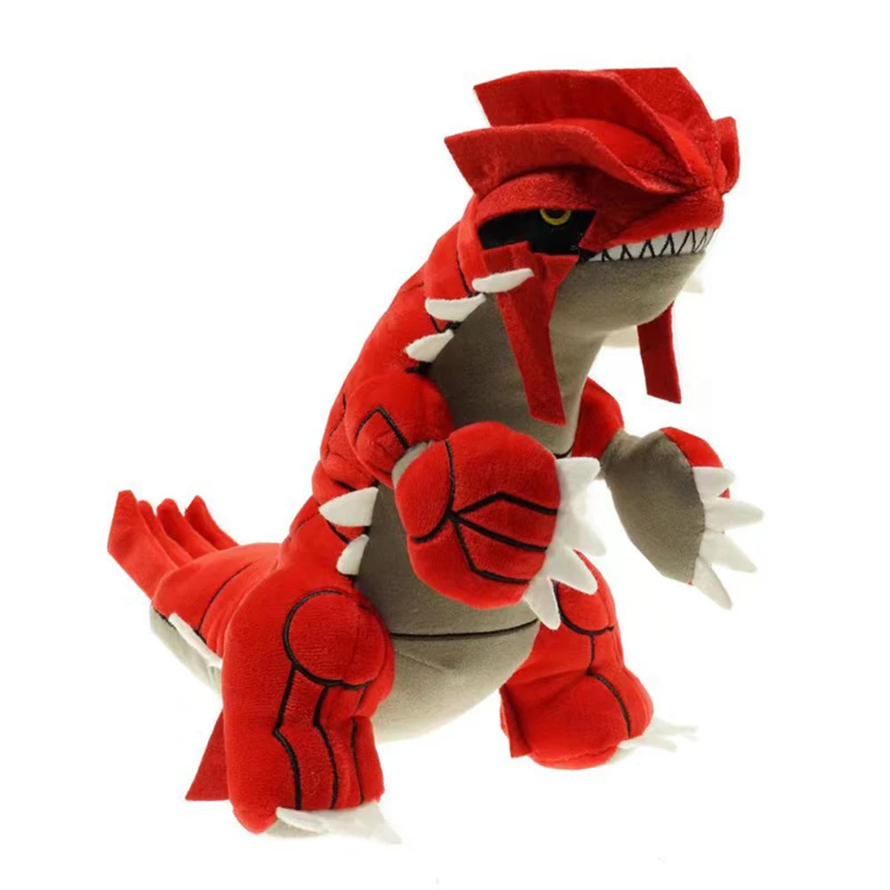 Pokemon Groudon Plush Doll Cartoon Japan Anime Red Elf Plush Toys Soft Stuffed Kawaii Dinosaur Doll Birthday Gift For Kids