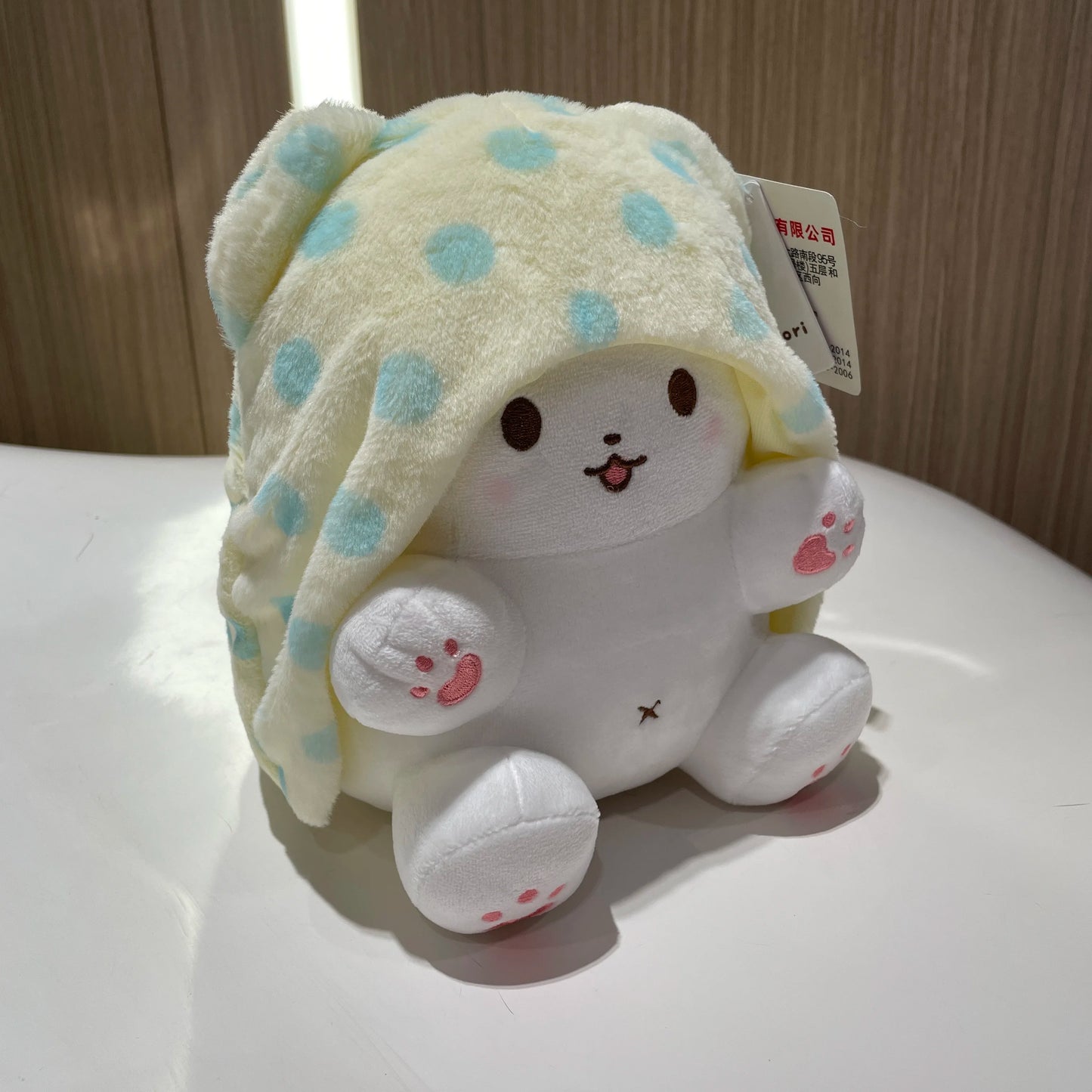 Genuine Sanrio Marumofubiyori Blanket Bear Hello Kitty Plush Doll Toys Melody Kuromi Stuffed Pillow Toys Plush Pendant Gifts