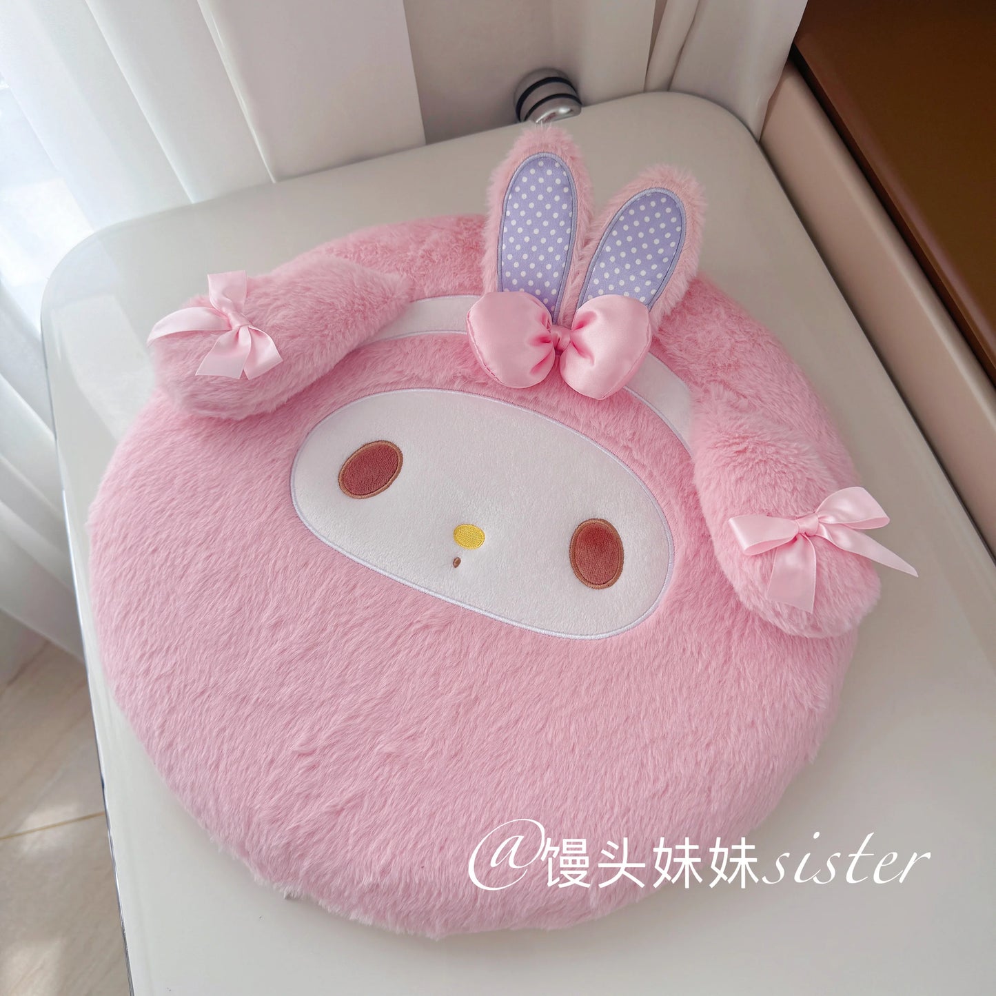 Sanrio Cartoon Memory Foam My Melody Seat Cushion Kawaii My Sweet Piano Sitting Cushion Chair Back Cushion Non-slip Girl