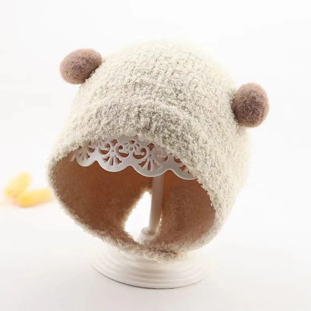 Plush Hat Warm Autumn Winter Hats Hip Hop Soft Warmer Bonnet Pullover Cap Skullies Cap Newborn Cap Newborn Toddler