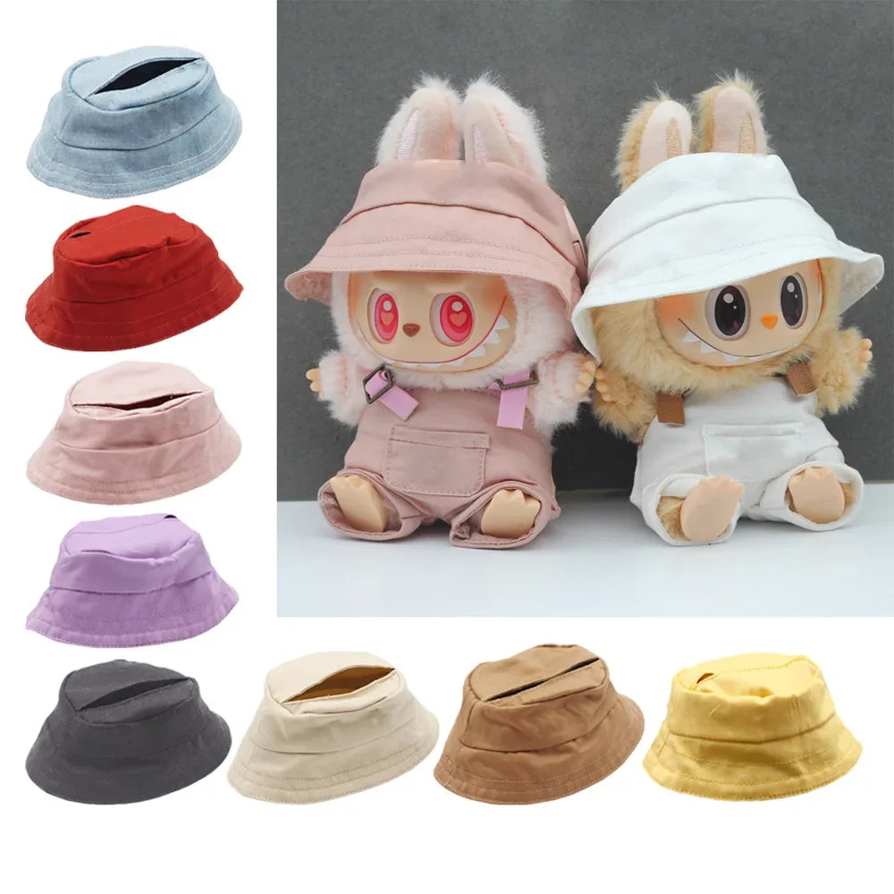 Mini Plush Doll'S Clothes Outfit Accessories For Korea Kpop Exo Labubu Idol V1 V2 Overalls Hat T-Shirt Clothing Gift