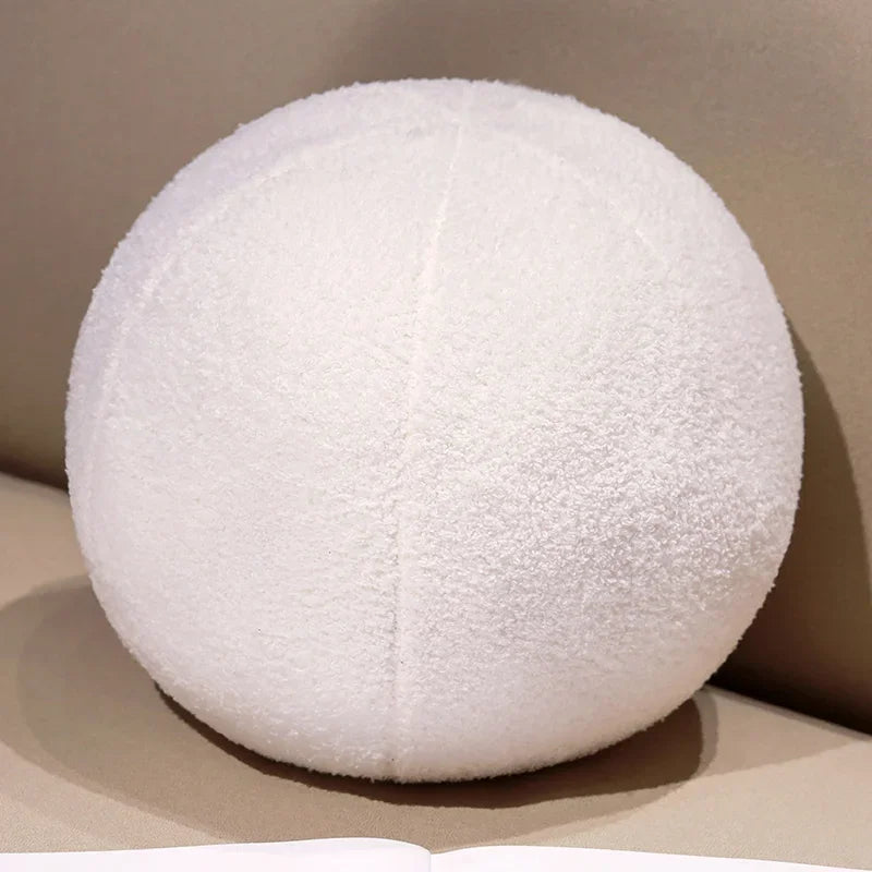 30cm Ins Style Ball Pillow Soft Plush PP Cotton Sofa Pillow Ornament Stuffed Nordic Round Pillow Throw Pillows Home Decoration