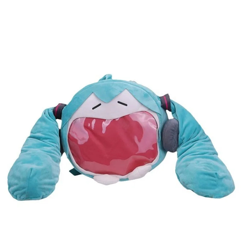 Hatsune Miku Animation Peripheral Plush Backpack Toys Cute Birthday Gift Plush Series Student Supplies Wholesale Holiday Present