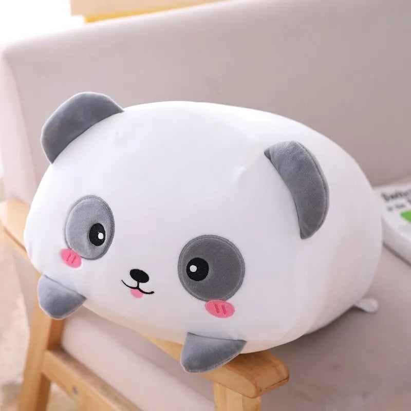 Super Soft Animal Cartoon Pillow 20cm Cute Fat Pig Cat Bear Plush Toy Stuffed Lovely Throw Doll Kids Birthyday Gift