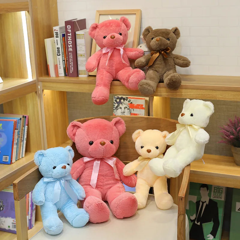 Premium 30cm Coloured Bear Plush Toys - Plushy Mart