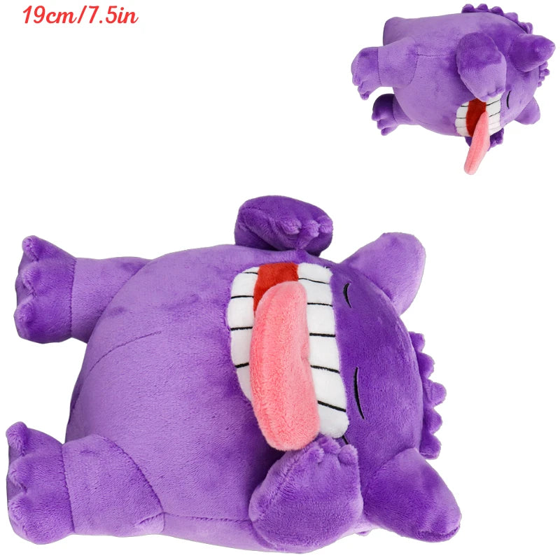 Kawaii Pokemon Sleeping Gengar Eevee Cubone Chikorita Soft Plush Toys Cute Anime Lucario Vaporeon Charmander Peluche Dolls Gifts