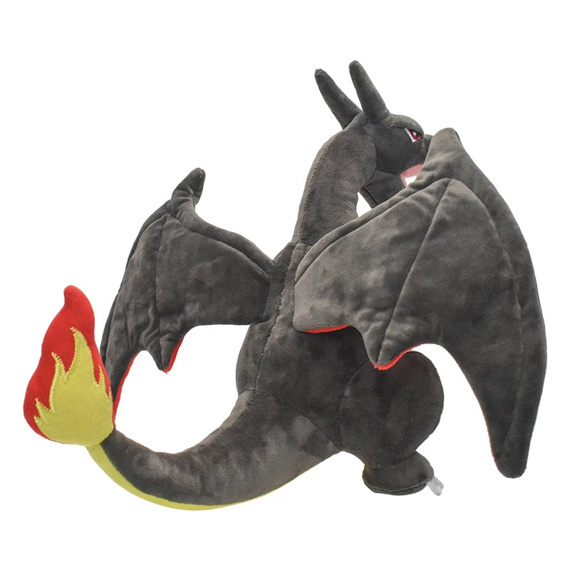 Shiny Charizard Plush Toy 9" Stuffed Doll, Collectible Cartoons for Boys Girls Gift,Gray