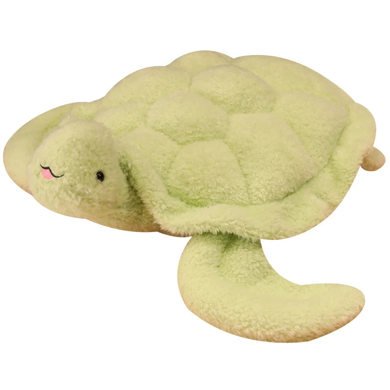 60-100cm Lovely Giant Tortoise Plush Toys Cartoon Sea Turtle Pillow Stuffed Soft Animal Dolls Cushion for Kids Baby Kawaii Gift