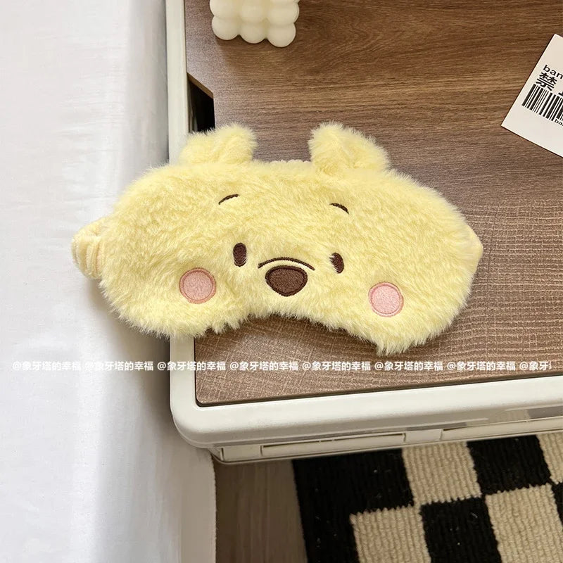 Disney Dumbo Pooh Bear Sleeping Eyepatch Stitch Sullivan Plush Eye Patch Girl Alien Lotso Shading Eye Mask Travel Rest Eyepatch