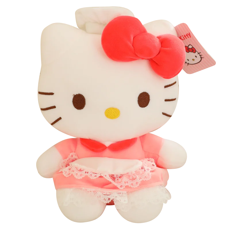 Sanrio Hello Kitty Kuromi Melody Cinnamoroll Stuffed Toys Hello Kitty Plush Toys Kawaii Baby Xmas Gifts Children Dolls For Girl