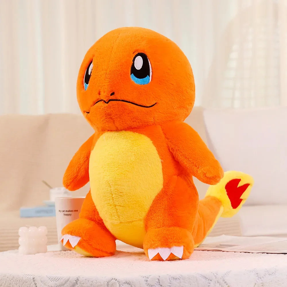 Anime Pokémon Charmander Plush Doll Toy Cartoon Pokémon Gini Turtle Pet Elves Small Fire Dragon Doll Charmander Plush Toys Dolls