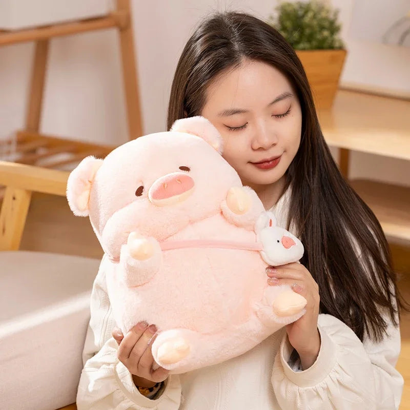 Creative Lulu Pig Bread Plush Kawaii Toy Anime Plushie Doll Cute Stuffed Soft Animal For Children Girlfriend Birthday Gift