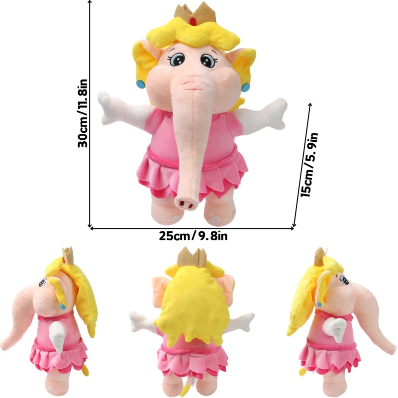 Kawaii Elephant Mario Luigi Princess Peach Daisy Toadette Soft Plush Toys Poplin Fire Spike Rolla Koopa Condart Pleuche Dolls