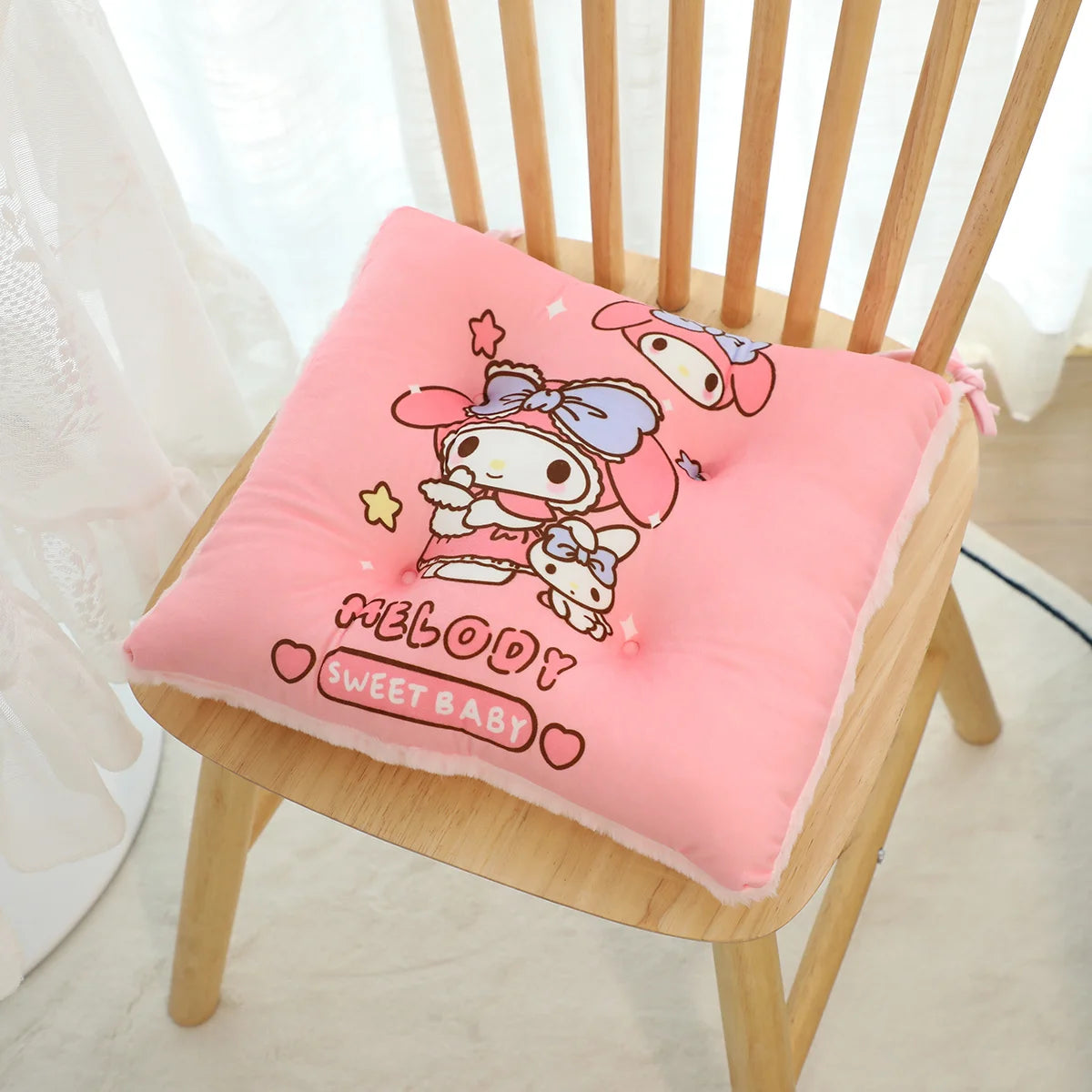 Anime Sanrio Kuromi Hello Kitty Plush Pillow Soft Cartoon Pom Pom Purin Pochacco Cinnamoroll Home Plush Cushion Gifts For Girl