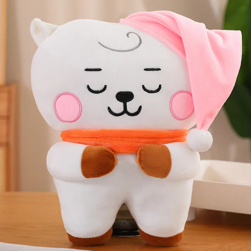 Kawaii Miniso Kpop Star Plush Toys Bangtan Boys Stuffed Doll Animal Chimmy Cooky RJ Doll Birthday Fans Support Gift For Girl