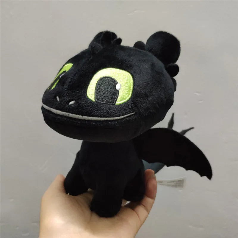 22cm Dragon Stuffed Dolls  Light Fury Toothless Night Plush Toy Soft White Dragon for Kid Dropshipping