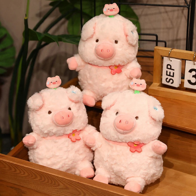 1pc 25/35/45cm Cute Fat Pink Pig Plush Kawaii Anime Pig Plushie Cute Stuffed Animals Peluche Girl Girlfriend Nice Birthday Gift