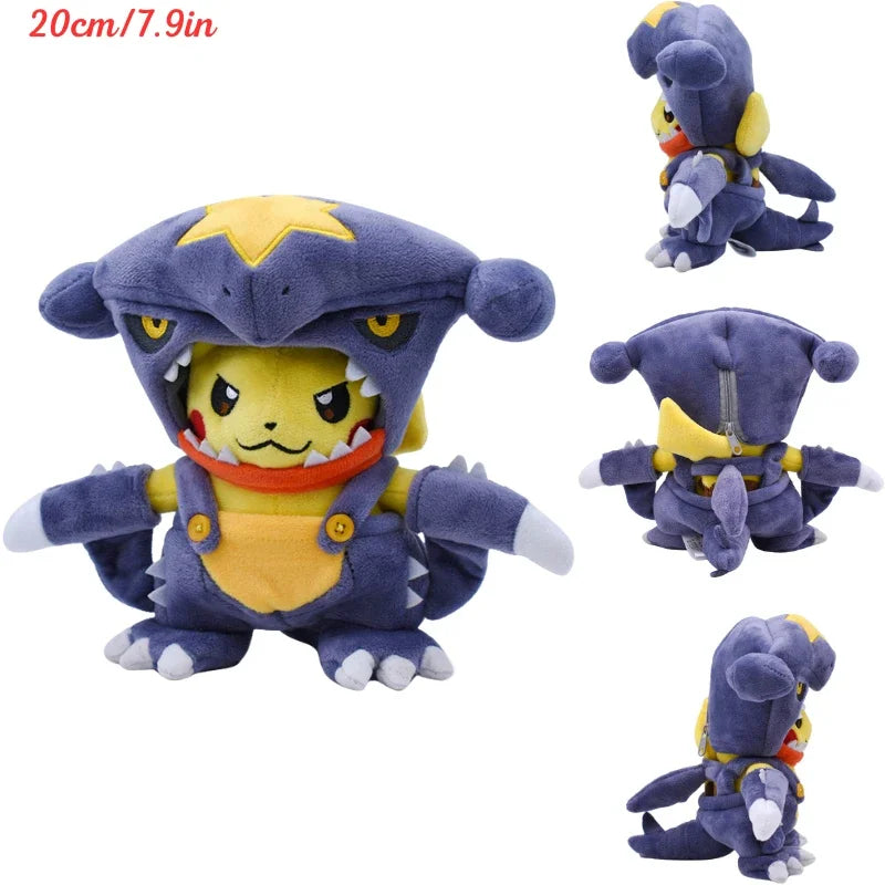 Pokemon Pikachu Cosplay Plush Toys Charizard Snorlax Garchomp Tyranitar Hydreigon Anime Eevee Lapras Morpeko Peluche Doll Gifts