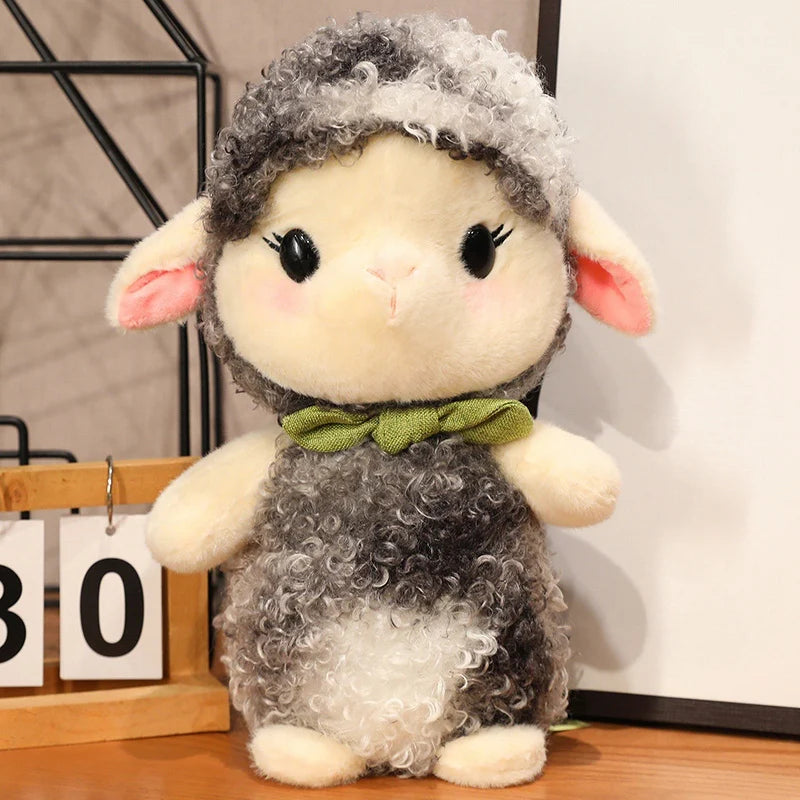 25/35/50/80cm Lovely Soft Stuffed Curly Sheep Toys Plush Animals Lamb Doll Room Decor Baby Kids Appease Peluche Nice Gift