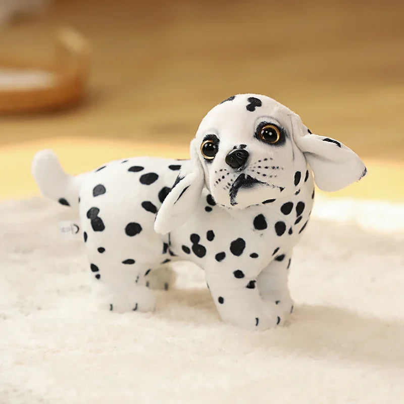 20cm Fluffy Miglu Bagot Bullfight Dalmatian Chihuahua Dog Plush Toy Stuffed Realistic Puppy Doll Home Decor  Kids Birthday Gift