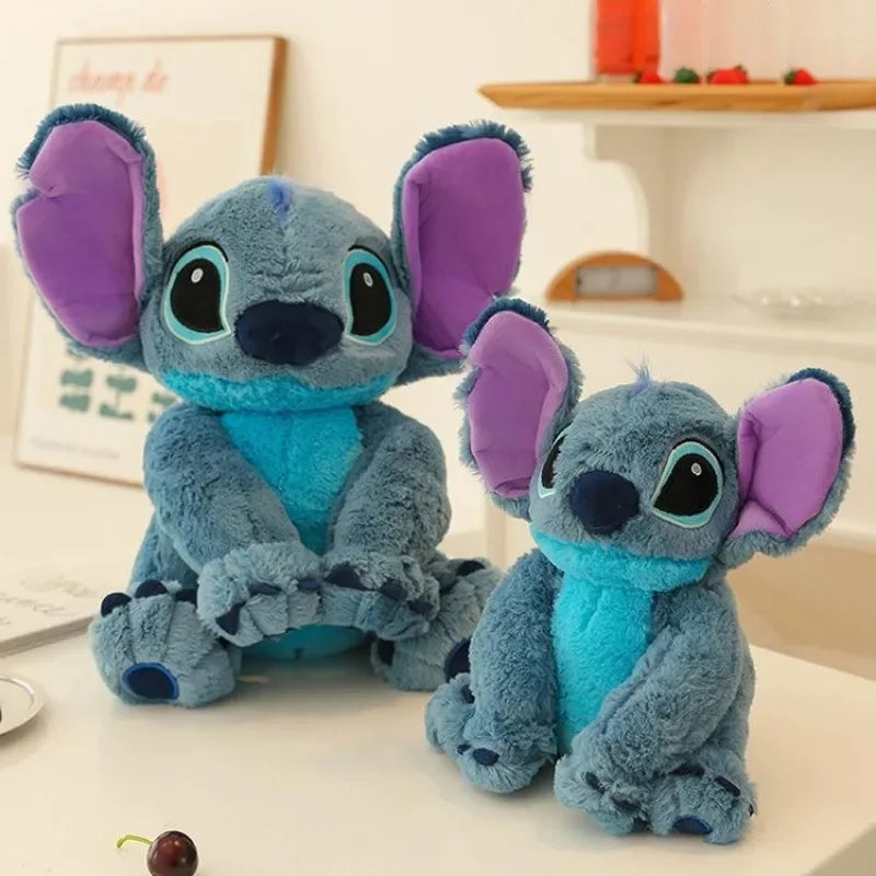 110cm Big Size Disney Stitch Anime Plush Stuffed Doll Cartoon Character Room Decoration Bed Pillow Children's Holiday Gift