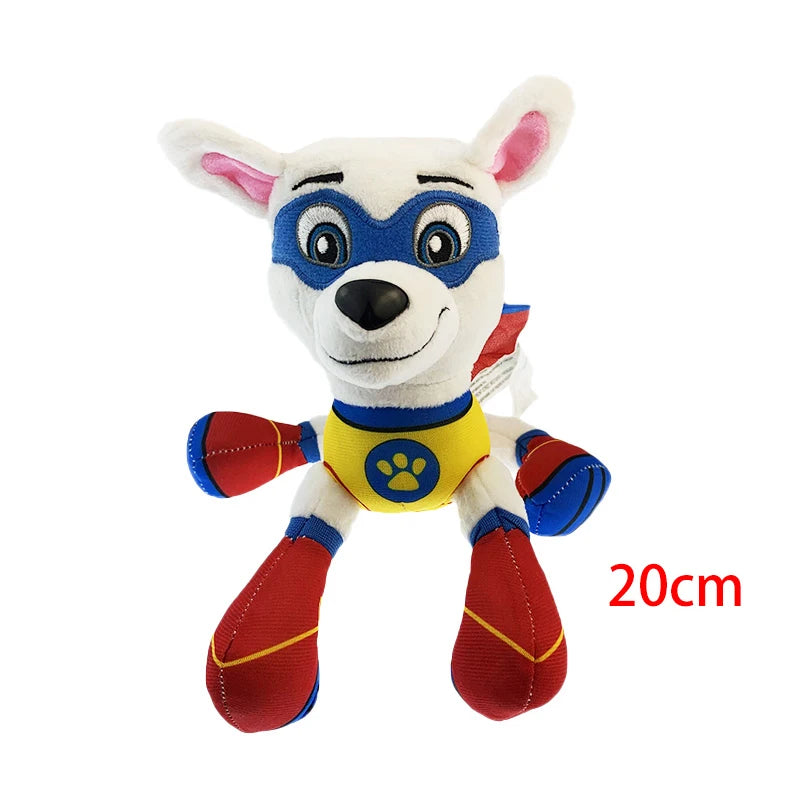 19cm Cartoon Dog Paw Plush Doll Chase Rock Animal Dog Cartoon Model Action Figures Movies Peripherals Children Christmas Gift