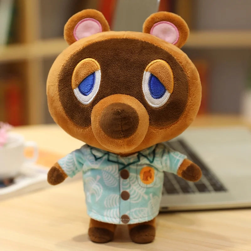 25cm/40cm Colorful Animal Crossing Plush Stuffed Dolls Tom Nook Porter Bunnie Marina Flora Chrissy Tasha Plushies Kids Gift Toy