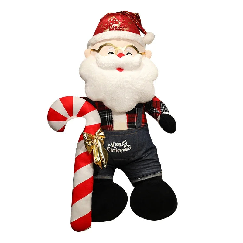 Simulation Cartoon Santa Claus Plush Toys Stuffed Anime Plushie Dolls Christmas Home Party Decoration for Kids New Year Gifts