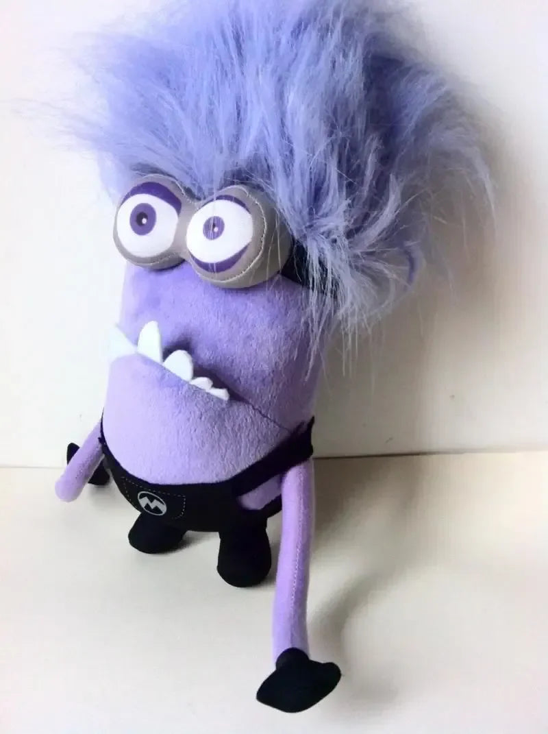 Kawaii Evil Minions Plush Toy Despicable Me Movie Peripheral Little Yellow Man Plush Doll Fun Anime Purple Minions Stuffed Doll