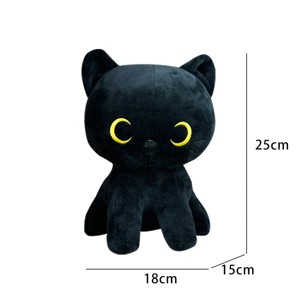 TreasuringU Lovely Black Cat Plush Toys Kawaii Stuffed Animal Black Dolls House Sofa Car Pillows Children Birthday Gifts