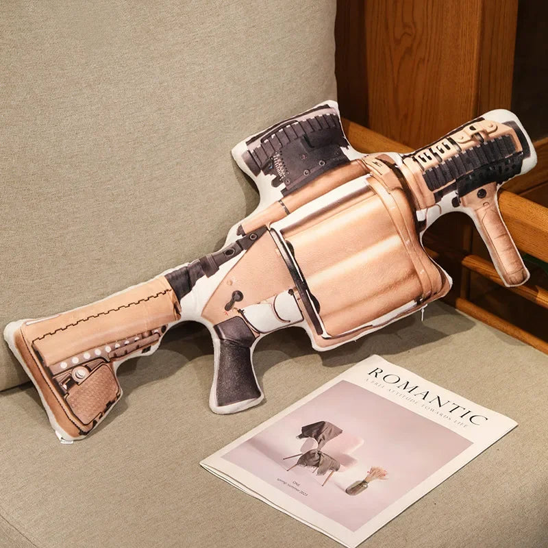 Super Cool Realistic Stuffed Printed Firearm Plush Toys Soft Funny Lifeiliek Rifle Sniper Rifle Toys Game Props For Boys