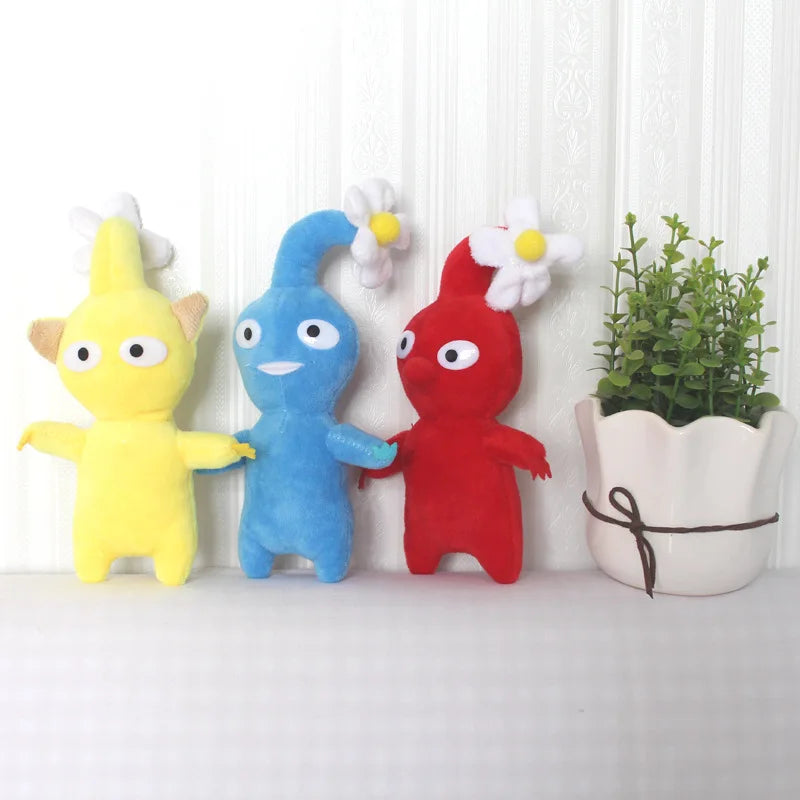 5pcs/set Pikmin Stuffed Plush Toys Flower Bud Leaf Plush Doll Cartoon Plush For  Kids Toy Boys Girls Birthday Gift