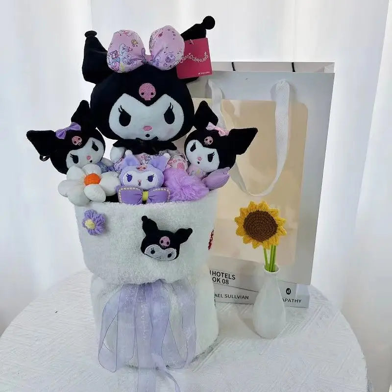 Cartoon Anime Kouromi Plush Bouquet Stuffed Animals Plush Doll Toy Valentine's Day Christmas Halloween Birthday Gifts