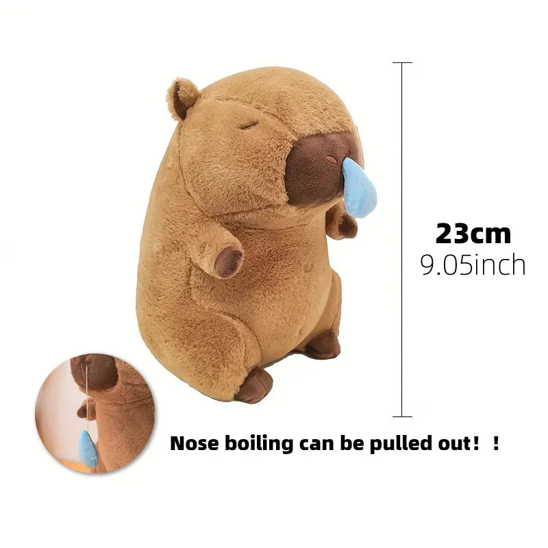 23cm Capybara Plush Simulation Capibara Anime Fluffty Toy Cute Doll Stuffed Animals Soft Doll Plush Christmas Thanksgiving Gift