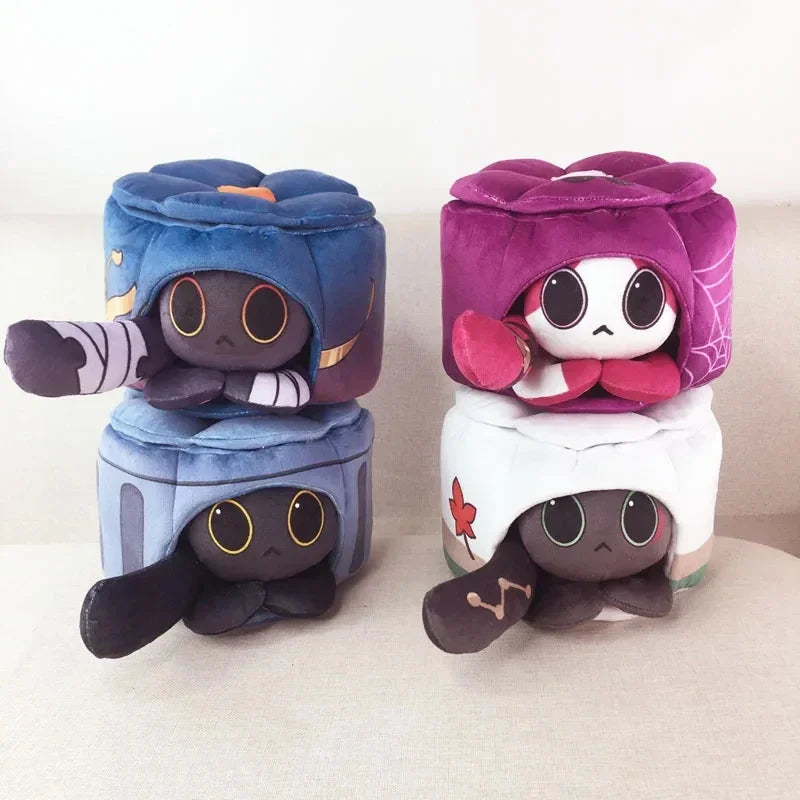 Game Cartoon Honkai: Star Rail Cute Cat Cake Glutinous Rice Ball Cosplay Danheng Kafka Blade Cotton Doll Plush Pillow Can Open