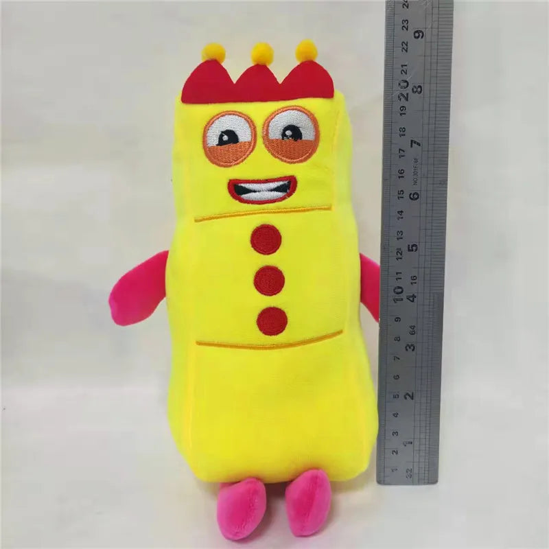 10pcs Cartoon number Plush Doll Toy Educational Stuffed Movie TV number Toys Kids Gift early childhood education doll