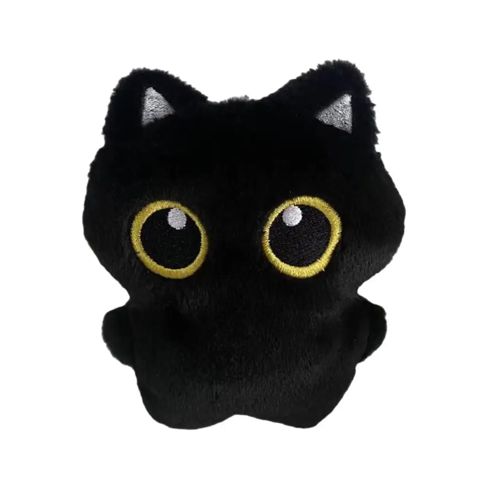 Cute Black Cat Plush Toy Doll Small Pendant Cuddly Ins Black Cat Plush Toy Backpack Bag Decor Doll For Boy Girl Birthday Gifts