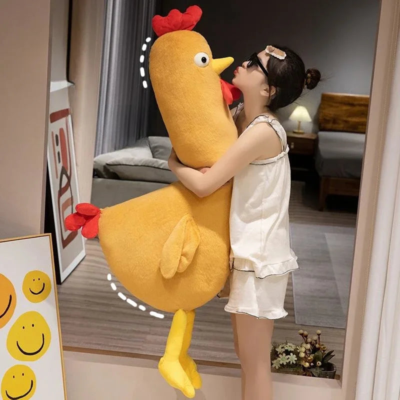 60/90/120CM Cartoon Animals Chicken Plush Toys Soft Stuffed Comfortable Sleeping Toy Plush Pillows