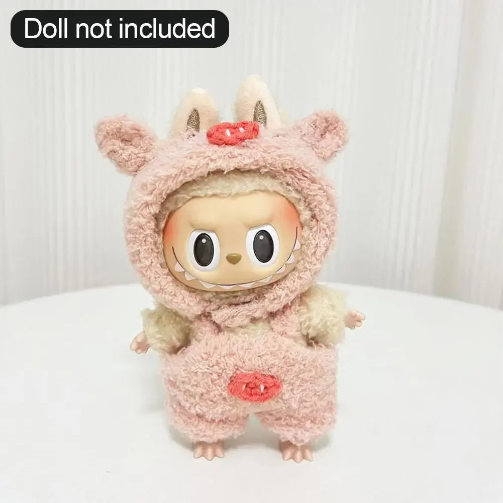 For 17cm Labubu Doll Clothes Accessories Cute Decoration Little Clothes